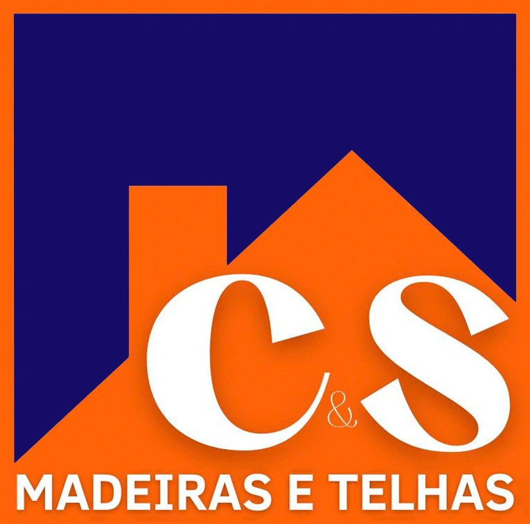 CS Madeiras e telhas logotipo.